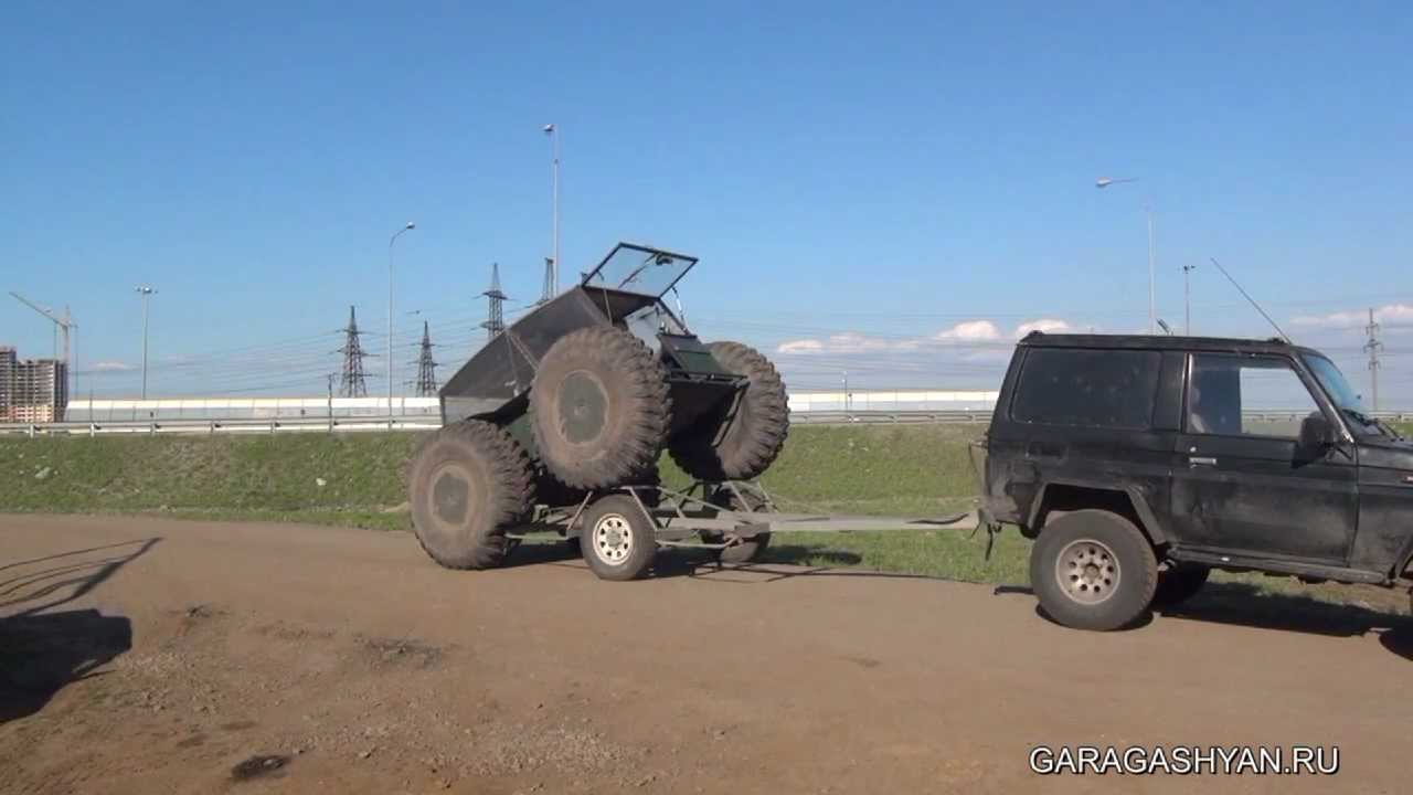 Вездеходы Алексея Гарагашьяна. Погрузка на прицеп - YouTube