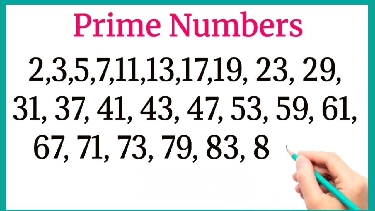 Prime Numbers 1 to 100 | Prime Number between 1and 100|1 to 100 Prime ...