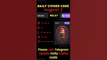 Hamster Kombat Daily Cipher 2 Aug | 2 Aug daily cipher code hamster kombat #hamsterkombat