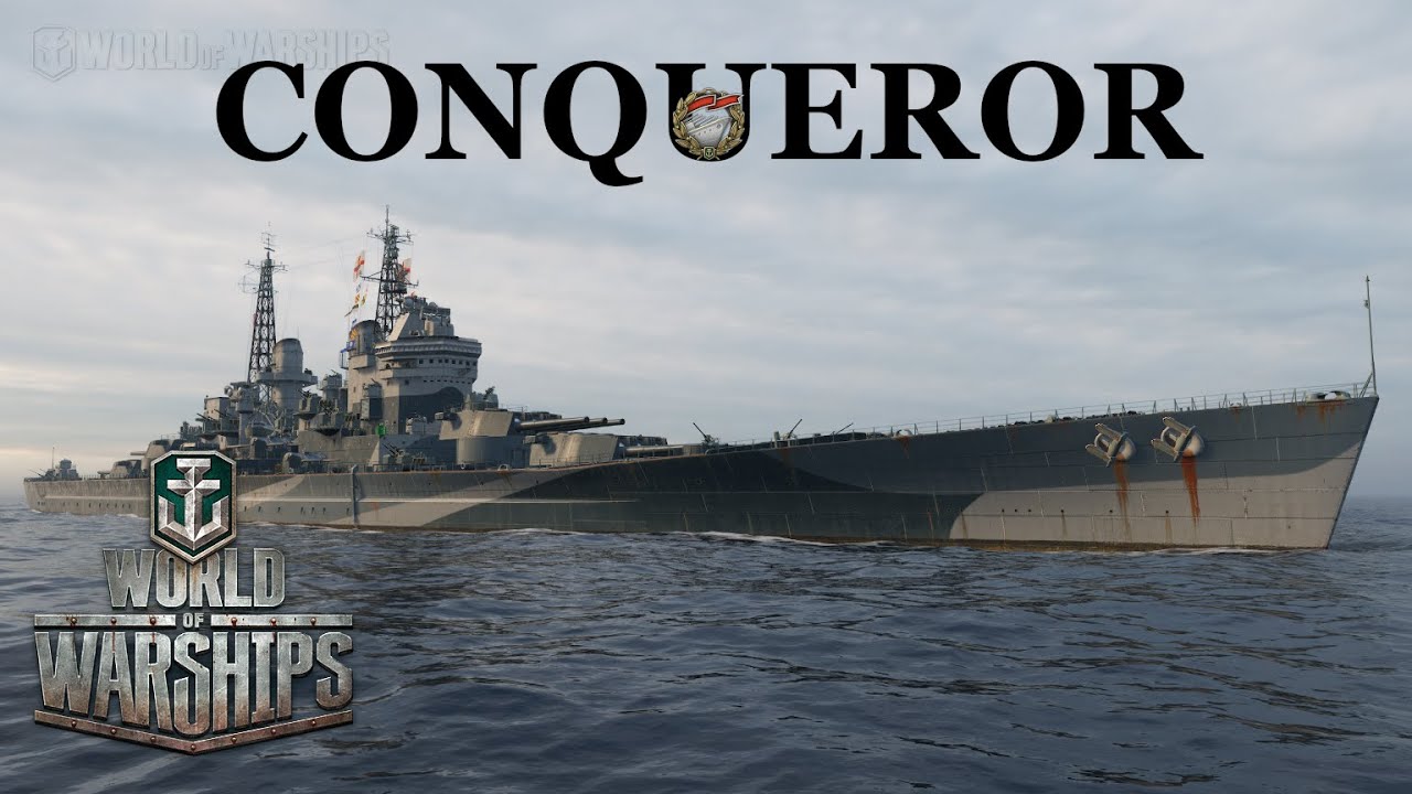 World of Warships - Conqueror - A Very Close Game - YouTube