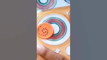 Satisfying ASMR Spirograph Design || #spirograph #artvideo #ytshorts