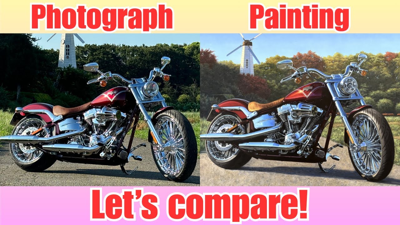 【Photo & Art Comparison】Let's compare the photo and the painting and ...