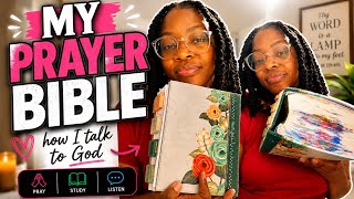 Inside My Prayer Bible 📖🙏🏾 | How I Pray Through Scripture & Talk to God