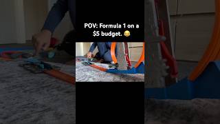 POV: Formula 1 on a $5 budget. 🏎️💨#HotWheels #SlowMo #ToyCars #MiniRacing #FYP
