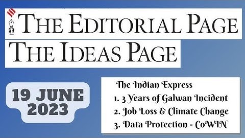 19th June 2023 | Gargi Classes The Editorials & Idea Analysis | By R.K. Lata