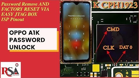 Oppo A1k CPH1923 Password Unlock | Offline By Easy Jtag ISP Pinout