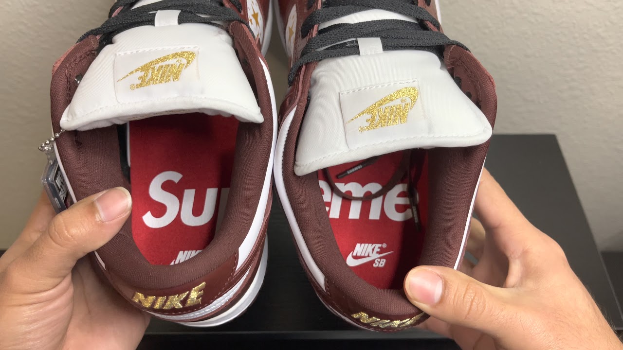 Supreme x Nike SB Dunk Low 2021 *Brown Color* Review - YouTube