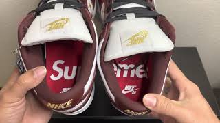Supreme x Nike SB Dunk Low 2021 *Brown Color* Review