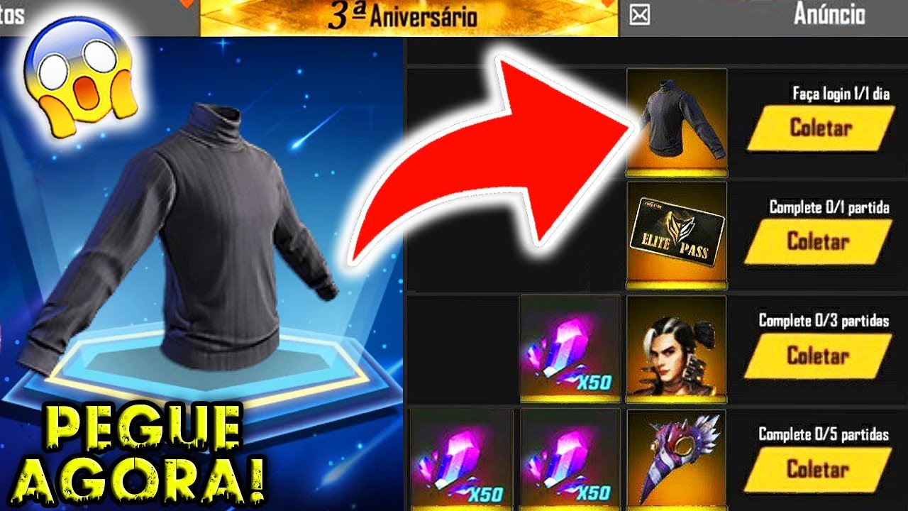 URGENTE! GOLA ALTA DE GRAÇA NO FREE FIRE?! SKINS DO NOVO EVENTO MONSON  ORAKII 