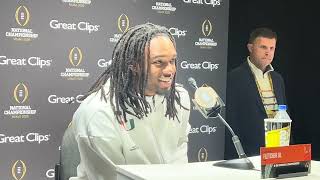 Mark Fletcher At Miami Hurricanes Media Day Leading Up To National Title Game