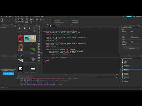 How to script "Kills/Deaths" leaderstats #robloxscripting #robloxstudio