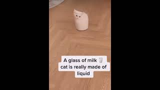 Have a glass of milky cat 🥛 #subscribeformore