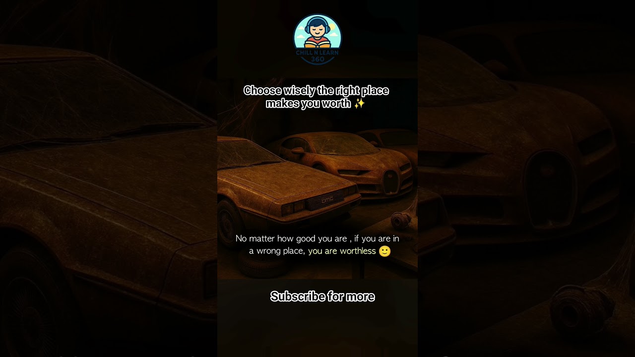 Choose wisely the right place makes your worth shine brighter ✨