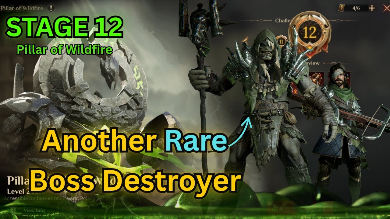 How to beat Pillar of Wildfire without LEGENDARY Heroes! | Dragonheir: Silent Gods