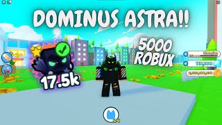 I Got The Dominus Astra Pet 5000 Robux - Roblox Pet Simulator X