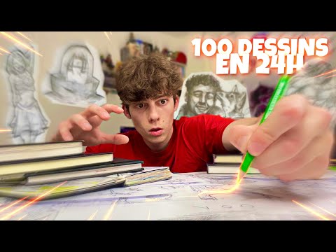 Create 100 drawings in 24 hours! (Drawing challenge)