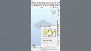 Change Z Direction of 2D Member in Robot Structural Analysis #Shorts