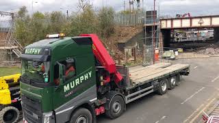 Removal of Church road Rail bridge, Garston Liverpool