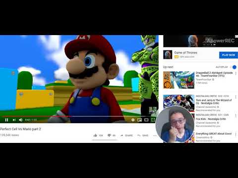Perfect Cell Vs Mario part 2 reaction video