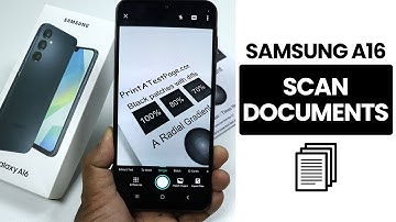 How to Scan Documents In Samsung A16