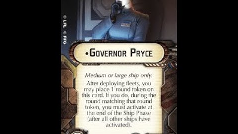 How-to use Officer "Governor Pryce" - Star Wars Armada Explained (SWAE)