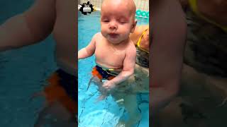 This baby finishing his swimming lessons is too wholesome ❤️