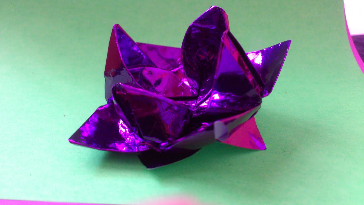 Cara Membuat Origami  Bunga  Teratai  Revisi Origami  Bunga  