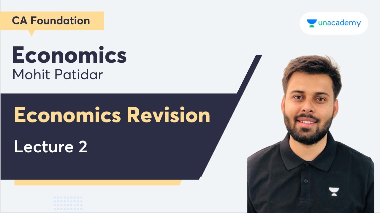 CA Foundation Economics Revision | Lecture 2 | Mohit Patidar - YouTube