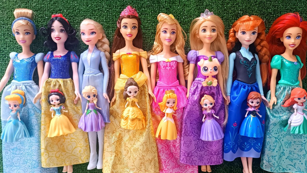 Disney Princess Doll Makeover ~ DIY Miniature Ideas for Barbie   Wig, Dress, Faceup, and More! DIY 