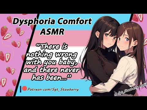 ASMR Roleplay |  F4TF | Dysphoria Comfort with Your Loving Girlfriend (Trans Girl Love)