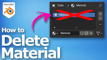 How to delete materials in Blender
