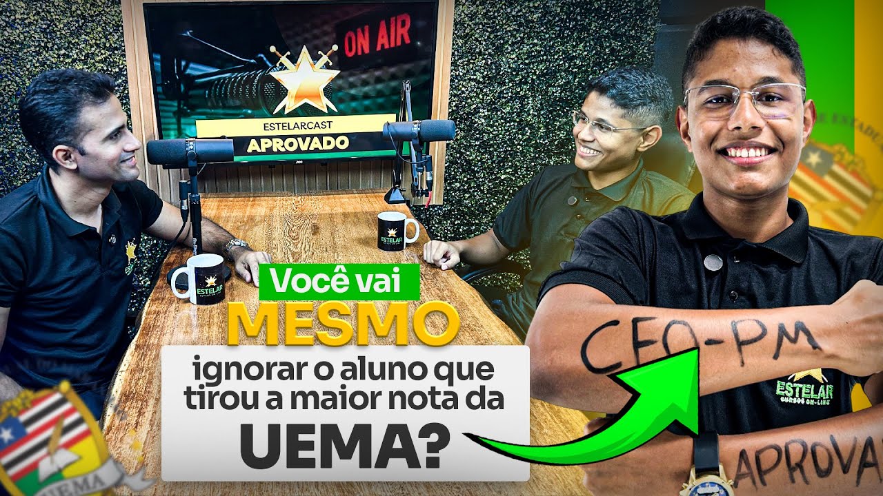 O aluno nota MÁXIMA da UEMA é do Estelar 