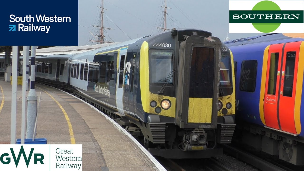 Trains at Portsmouth Harbour, PDL - 28th April 2021