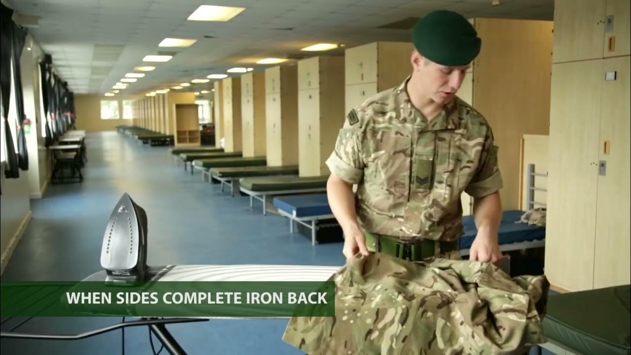 Royal Marines Cadets How to Iron your PCS Uniform Shirt YouTube