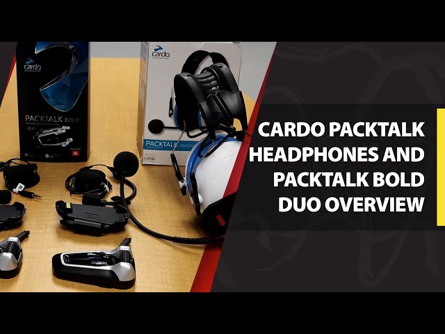 Cardo PackTalk Headphones and PackTalk Bold Duo Overview - YouTube