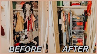 CLOSET TOUR + Organizing My Very SMALL Closet 2018 | Marla Catherine closet tour + organizing a small Closet / small closet organization tips 2018 hi guys! today