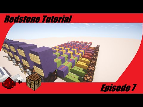 Minecraft Redstone - Programming a basic computer - Redstone Tutorial 7