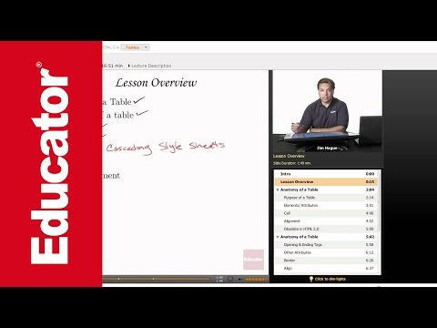 HTML 5: Tables