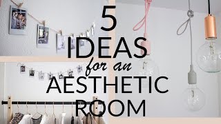 aesthetic room bedroom minimal clean
