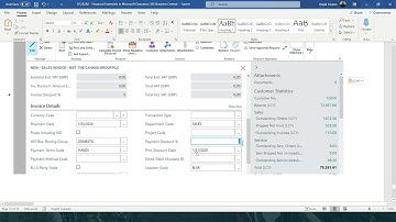 How to process Sales Payment Discounts in dynamics business central