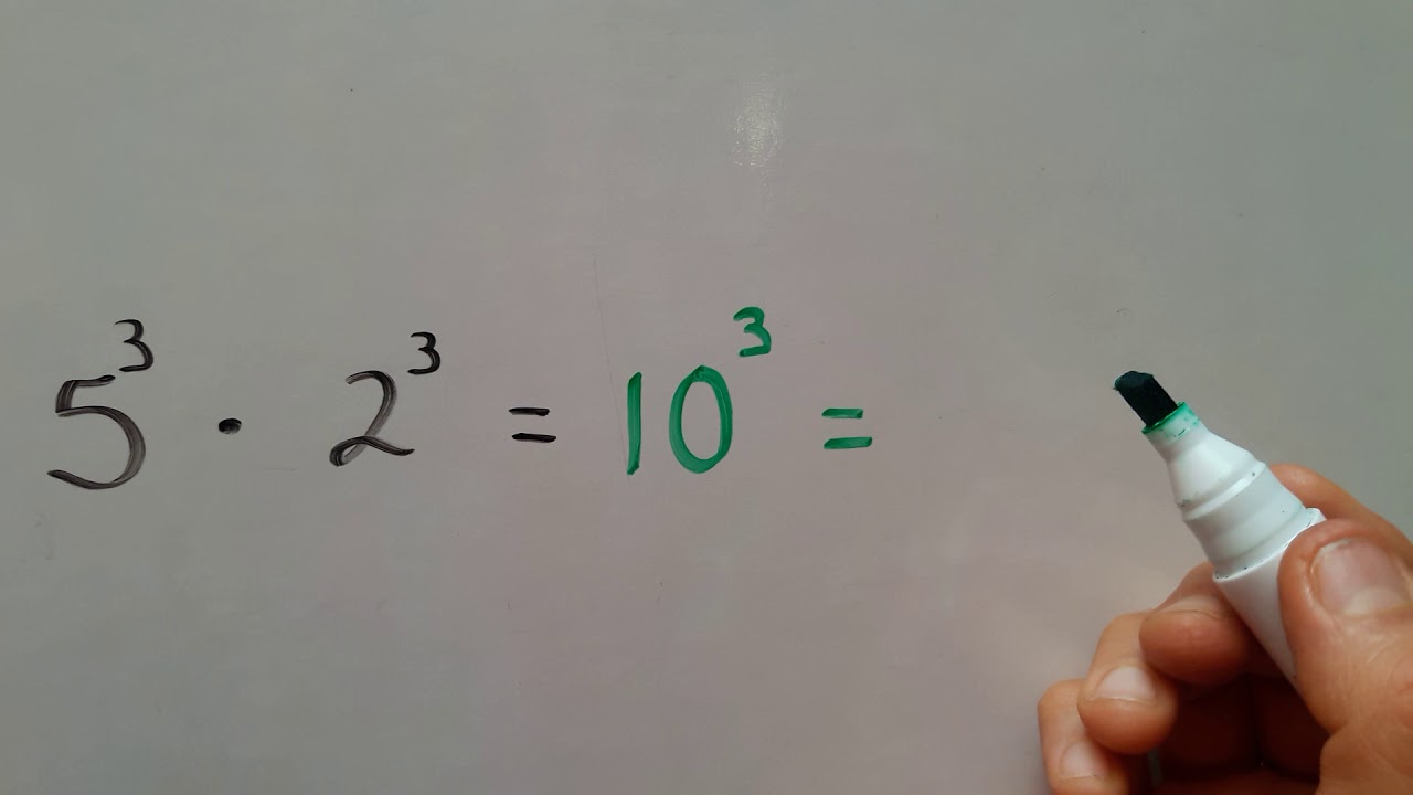 Multiplicación y división de potencias con el mismo
