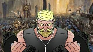What do you think hes listening to? Warhammer 40K Space Marine meme