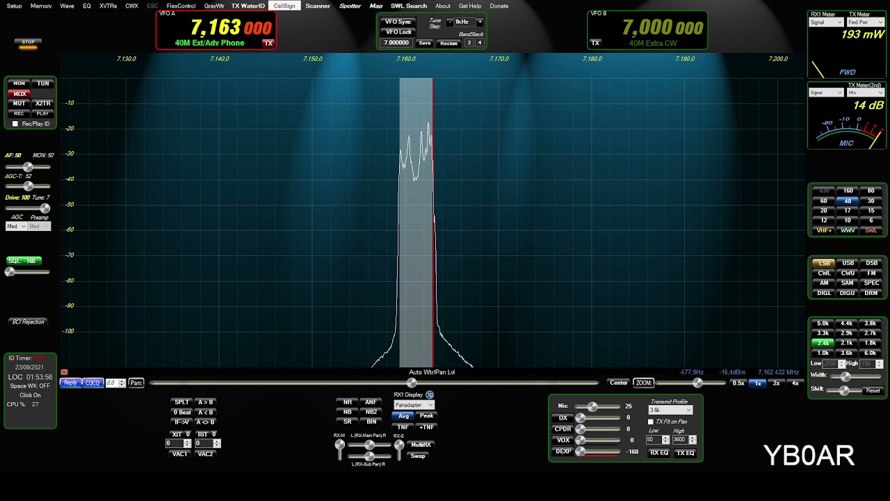 YB0AR - LMRSDR v1.5 Radio test DX
