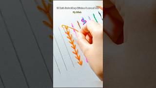 13 Basic Embroidery Stitches I Learned #07 (Flying stitch)🧵🪡✨|#embroideryforbeginners #handbroidery
