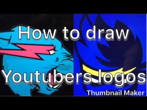 Drawing YouTubers logos - YouTube