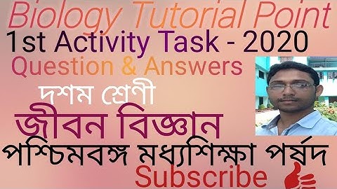 Model Activity Task Solutions ||Class-10 || Life Science || wbbse #biologytutorialpoint