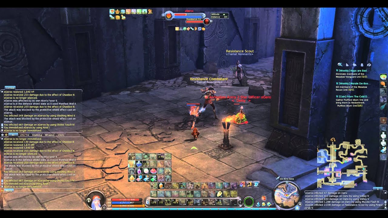 Aion US 4.5 Siel - Idian Depth PvP Gameplay Cleric - xGerox (Nov 4 2014 ...