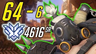 [Overwatch] 64-6 ROADHOG on Anubis (ft. the fastest Lucio I've ever seen) 4616 SR