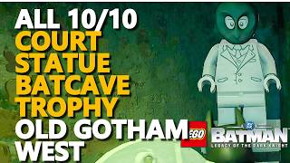 All Court Statue Old Gotham West Batcave Trophy LEGO Batman