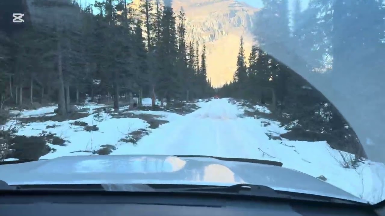 Off-roading on the TransAlta Falls Trail in the Ghost Valley in the Kananaskis Alberta Canada 